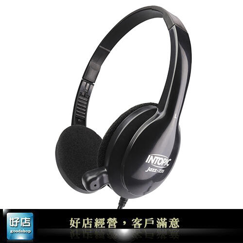 【好店】全新 INTOPIC JAZZ-220 有線 立體聲耳機 耳罩式 耳麥 耳機 麥克風 電競 電競耳麥