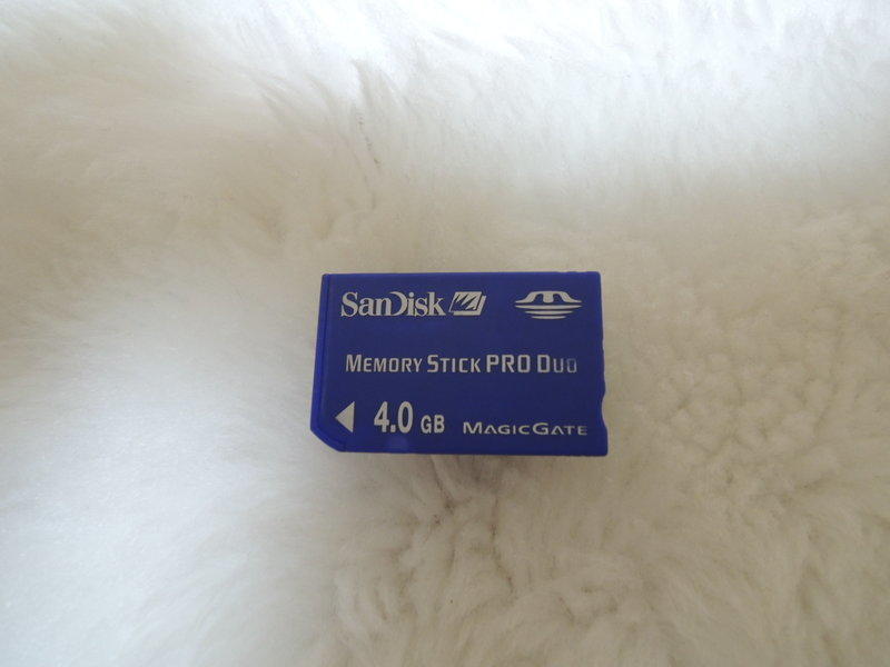 九成新 SanDisk MS PRO Duo 4GB 記憶卡