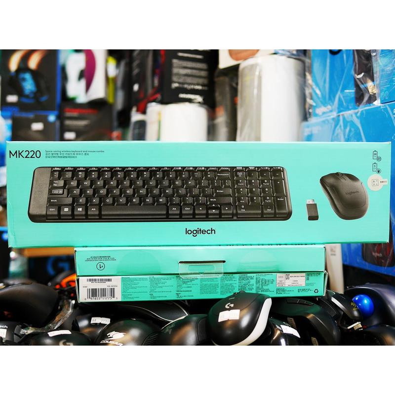 #本店吳銘 - 羅技 logitech MK220 無線滑鼠鍵盤組 中文注音 3年保固 無線鍵鼠組