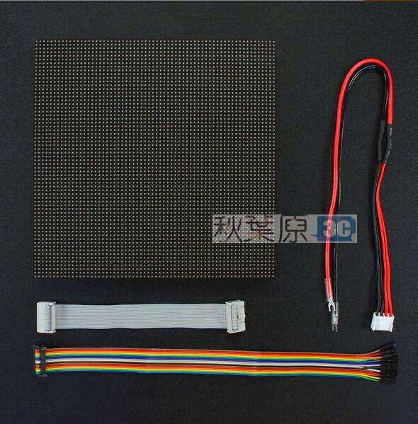 Arduino 64x64 RGB LED Matrix-3mm pitch 點陣屏 同步控制 IDC 連接器