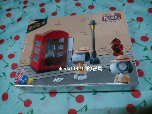 【兒童玩具】BanBao邦寶積木/史努比系列 PEANUTS Snoopy/紅色電話亭
