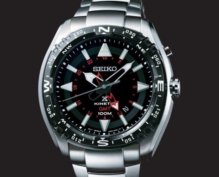 SEIKO PROSPEX 日本精工網球球王形象代言GMT.人動電能運動腕錶 型號：SUN049J1