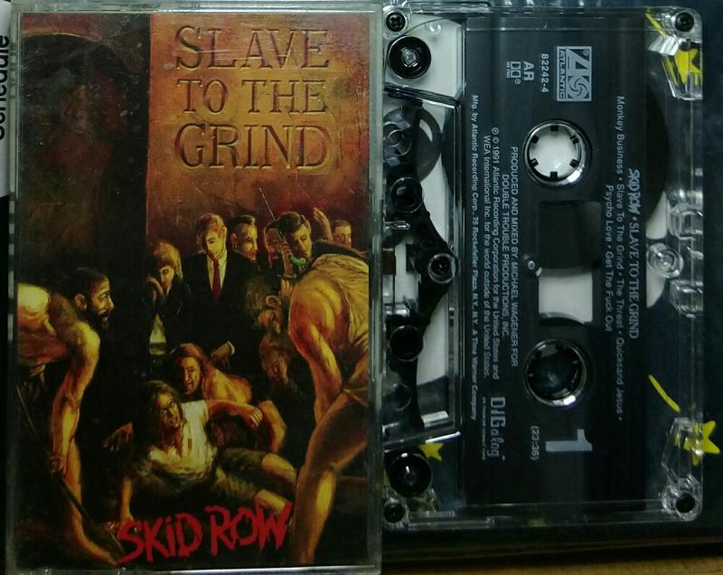 Slave to the grind/Skid row美版專輯卡帶