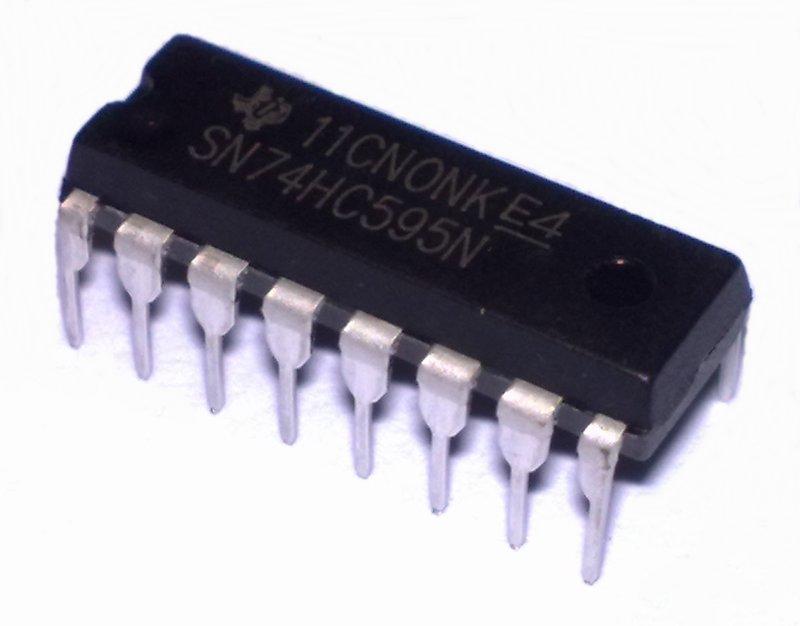 (一標十顆)SN74HC595(IO擴充IC)-三態輸出八位元移位暫存器IC(樹莓派、Arduino、單晶片等...)