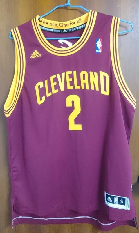 Adidas 正版(青年版) NBA 騎士隊 Kyrie Irving 厄文 新人酒紅色球衣YXL