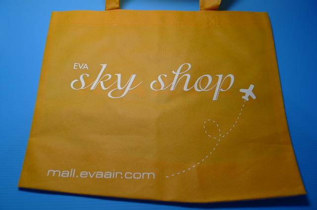 【YTC】民航迷區-EVA AIR 長榮航空 sky shop 購物提袋（橘）H1