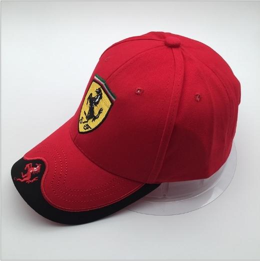 【上品居家生活】(紅色) Ferrari 法拉利 F1 賽車 棒球帽/鴨舌帽 （另有黑色款）#SWAGTYLE