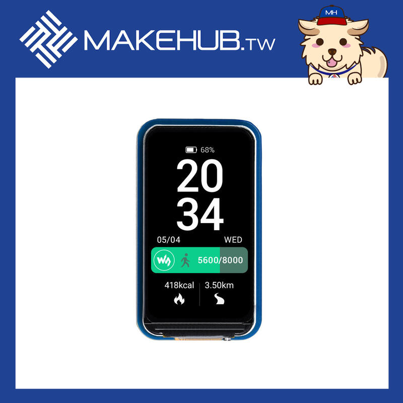MakeHub含稅1.47"吋顯示屏 LCD 圓角螢幕模組 172×320 畫素 SPI 通訊 Arduino 等多平台
