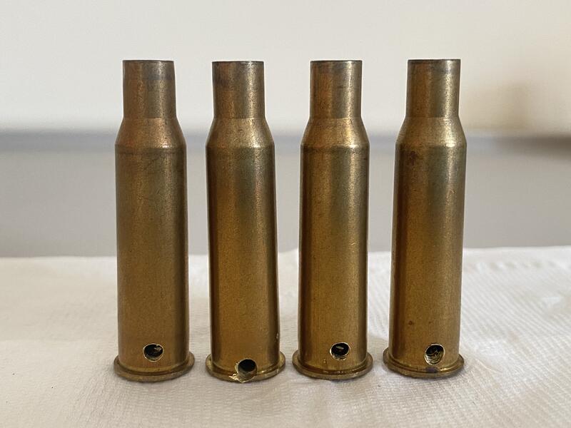 已鑽孔/蘇聯7.62×54mmR已擊發子彈殼4顆400