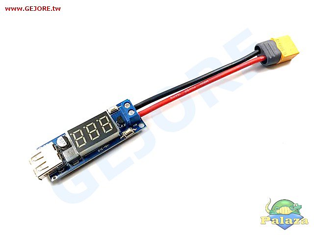 【加菲貓】DC 4.5~40V USB 充電器模組/車載電壓表(過載/短路保護) GR4457-11A 