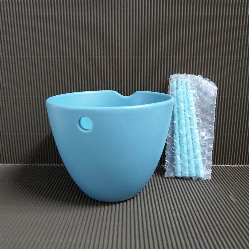 [ 三舍 ] 7-11  統一AB優酪乳  和風日式餐具組  (藍色)  高約:10公分 材質:陶瓷 塑膠  F3