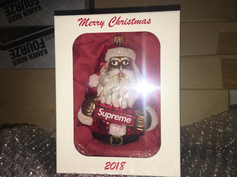 全新正版最低價2018 F/W SUPREME SANTA ORNAMENT 聖誕裝飾聖誕老人聖誕