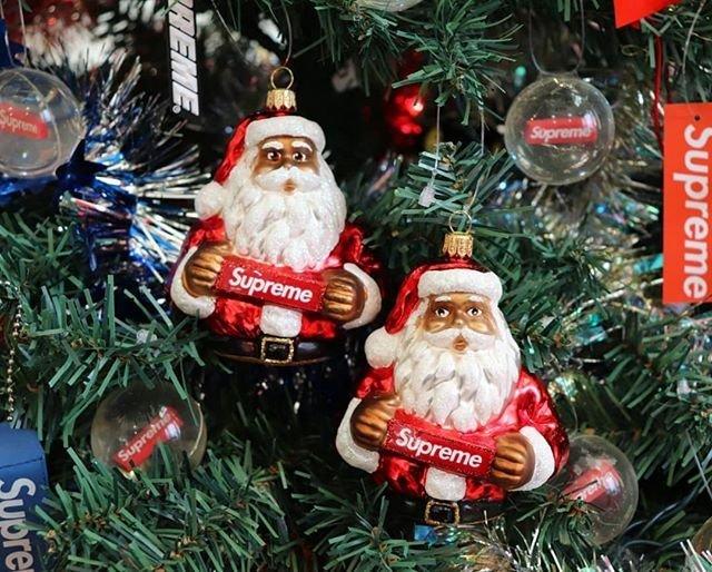 全新 正版 最低價 2018 F/W SUPREME SANTA ORNAMENT 聖誕裝飾 聖誕老人 聖誕老公公 吊飾