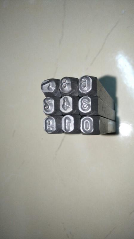 0-9個字母 鋼印 鋼字碼 字母 標牌鋼字頭 鋼號 字模號碼衝子3mm