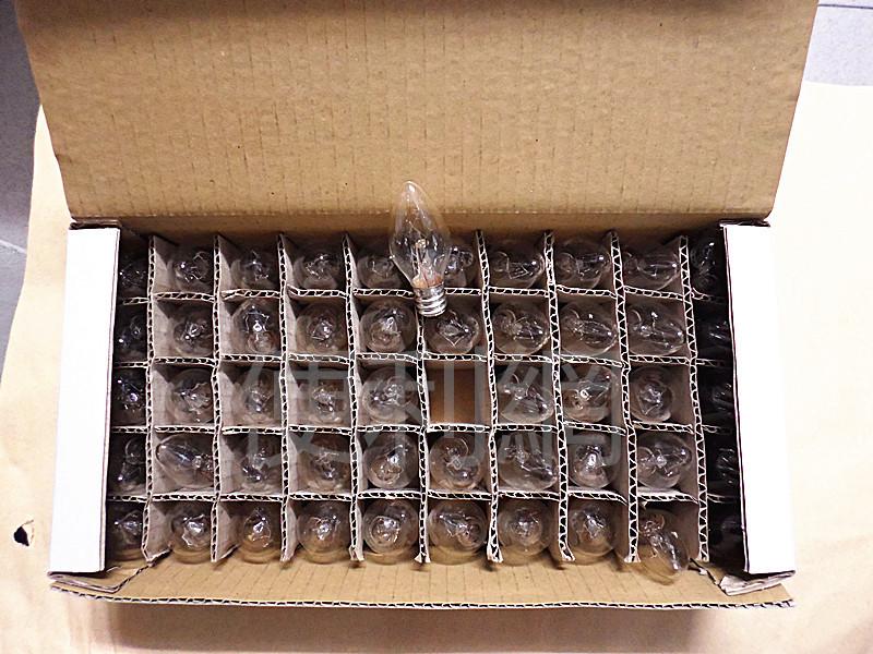 東亞 E12頭7W燈泡(清) 50只/盒 整盒賣 台灣製造 適用:神明燈…等-【便利網】