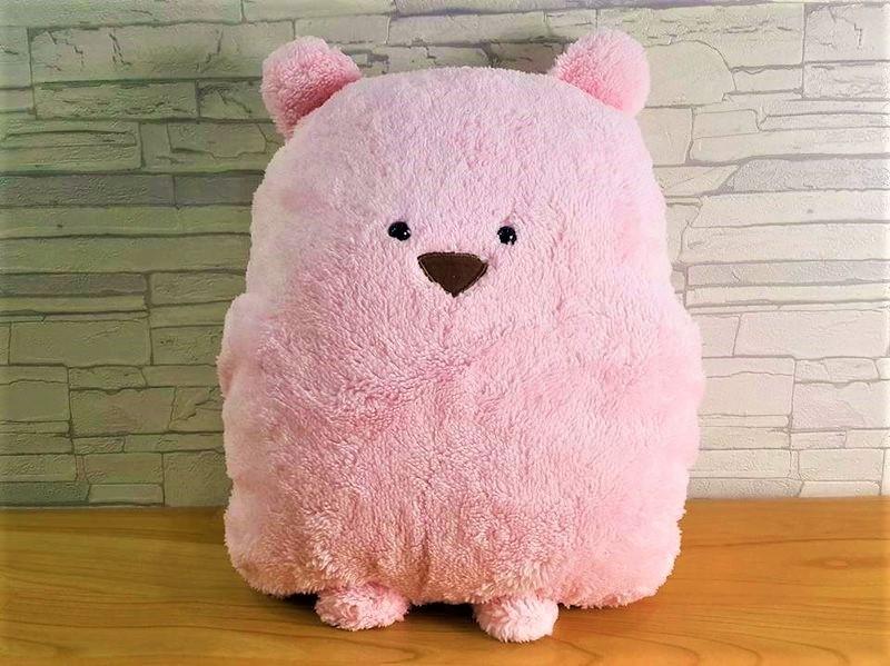 現貨出清! 粉紅色豆豆熊抱枕被 三合一卡通暖手枕+抱枕+毯子+靠枕 方熊豆豆熊抱枕靠墊暖手
