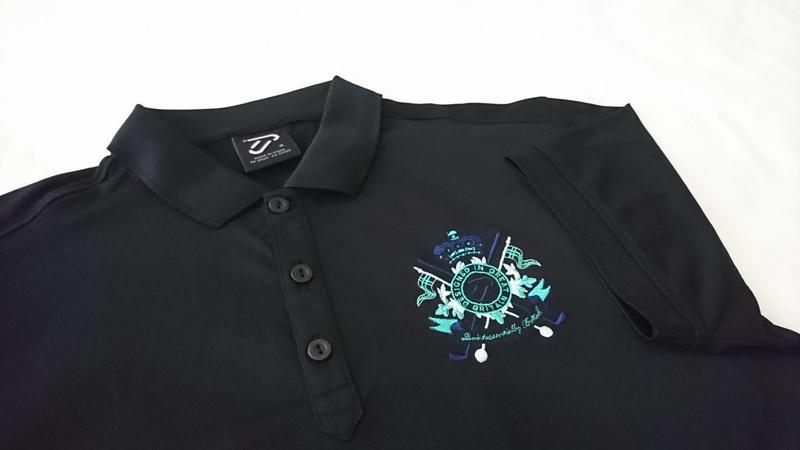 IJP Design黑色高爾夫POLO衫(Size M)