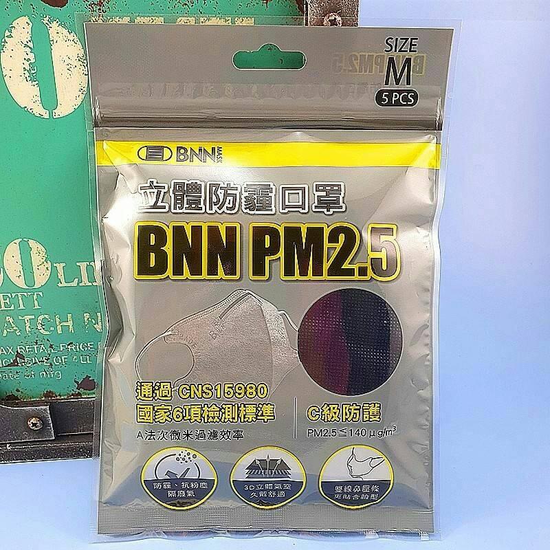 BNN-3D立體防霾五層口罩(C級)----超特價優惠