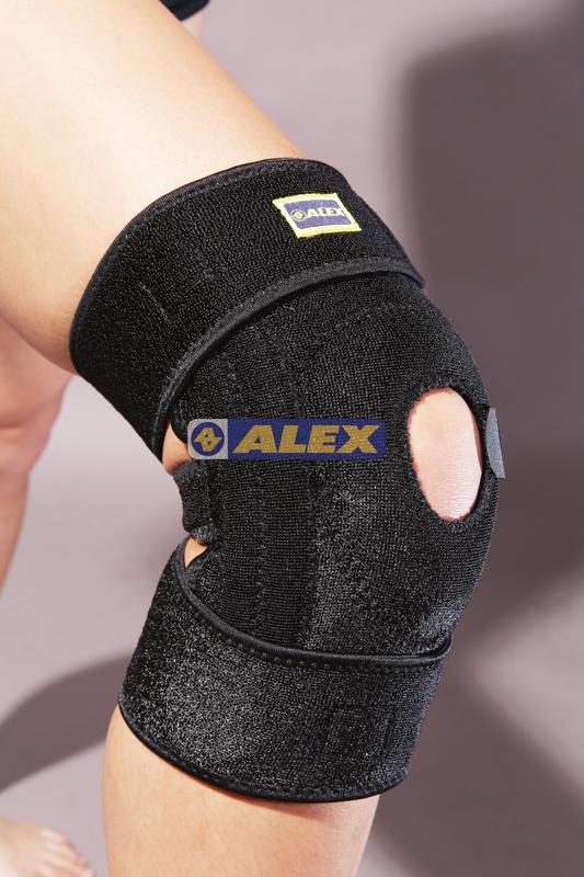 (布丁體育)ALEX  台灣製造 T-24 調整型雙側條護膝(只) 另賣 護膝 護腕 護肘 護踝 護腰 護腿