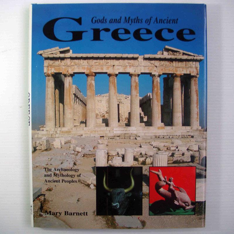 【祕密貓二手書坊】建築- Gods and Myths of Ancient Greece (古希臘的神像與神話)/ Mary Barnett/ 1999年出版/ R1-18
