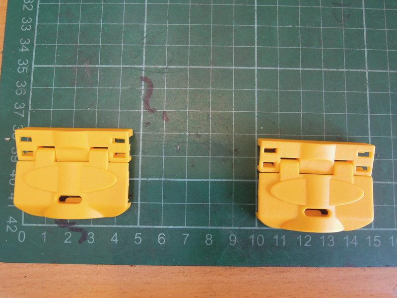 單賣電鑽盒的黃色扣環-- 1號舊款舊款一組2個 --適用於 (車王德克斯)12V鋰電池衝擊起子機(RI1265)的電鑽盒