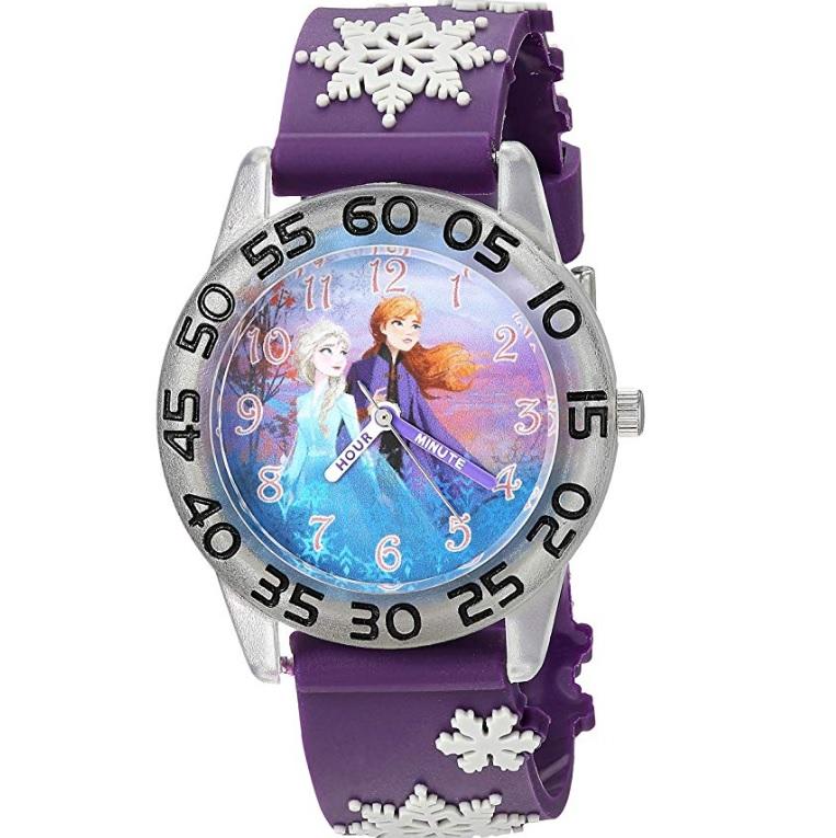 預購 美國帶回 Disney Frozen 冰雪奇緣 ELSA+ANNA 公主防水手錶 立體雪花造型 生日禮 粉絲最愛