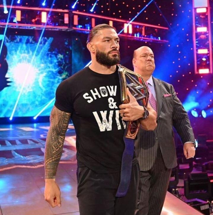 [美國瘋潮]正版WWE Roman Reigns Show Up & Win T-shirt 大狗RR壓軸致勝最新款衣服