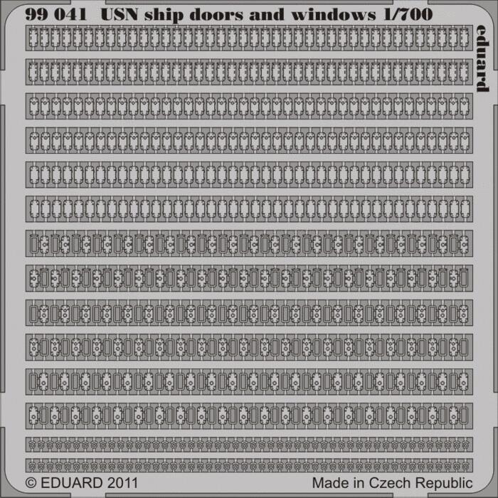 ~飛行員之家~Eduard 1/700 美國海軍 船艦 門 與 窗 蝕刻片(99041)