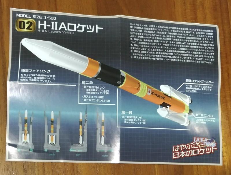 1/500 日本 H-2 運載火箭盒玩(現役衛星發射使用)
