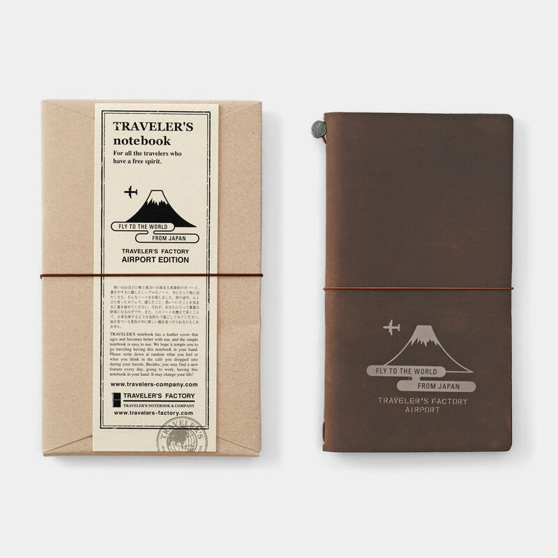 【缺貨中】Traveler's Notebook TN 旅人筆記本 成田機場 限定版 標準尺寸 本體 茶色 00724