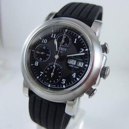 【錶帶家】TISSOT天梭碼錶代用F1胎紋不銹鋼單折扣矽膠錶...