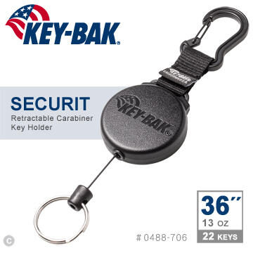 【電筒魔】全新 KEY-BAK SECURIT 36”超級負重伸縮 鑰匙圈  #0488-706