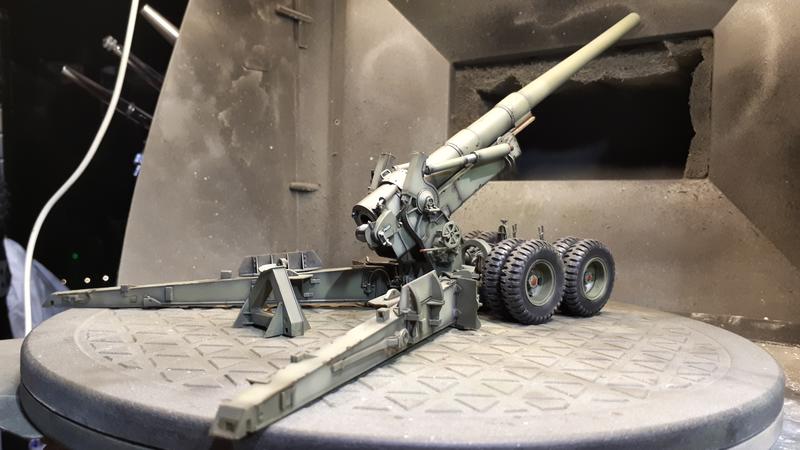 1/35 AFV Long Tom 155mm Howitzer 舊化風格作品 (已售出)
