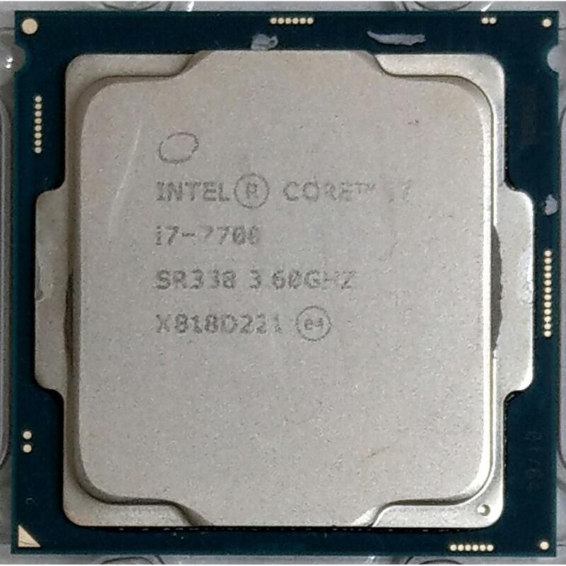 Intel core 七代i7-7700 CPU (1151 腳位) 附原廠銅底風扇| 露天市集