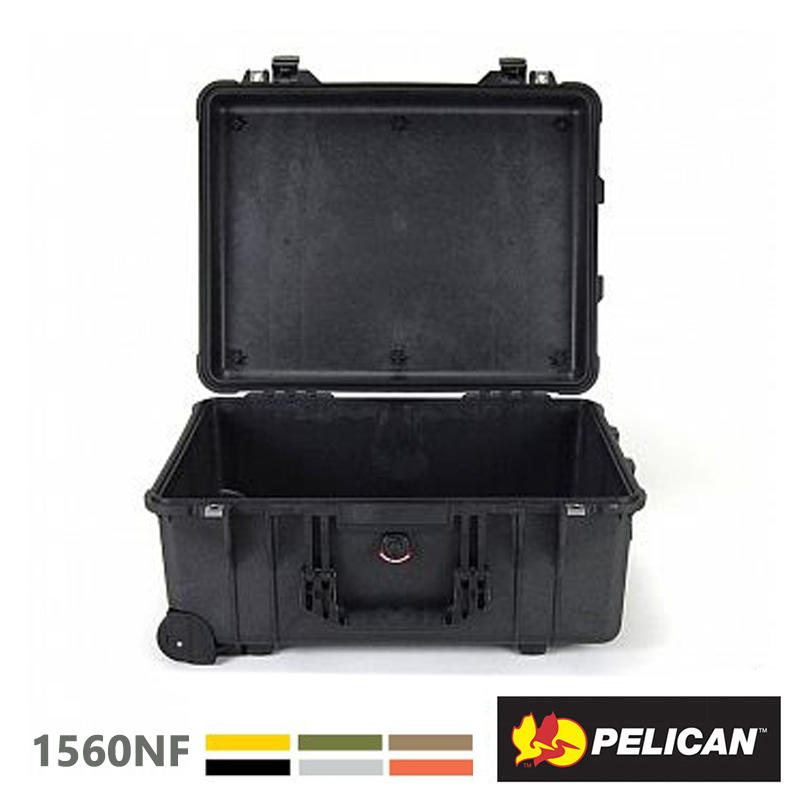 歐密碼 美國 派力肯 PELICAN 1560NF 氣密空箱 不含泡棉 防撞箱 防水 防爆 防震 防塵 耐衝擊 滑輪