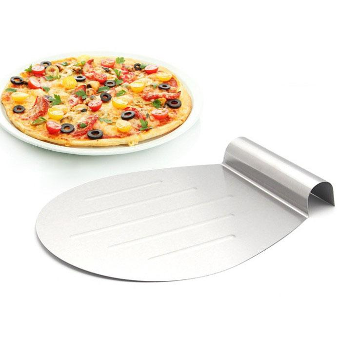 『天天烘培』不銹鋼蛋糕安全轉移鏟板麵包披薩盤底托移動器加厚款0.8mm