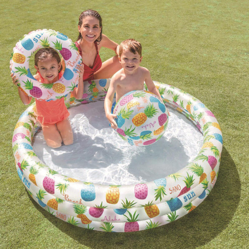 INTEX59469 原廠 鳳梨三件式充氣遊戲水池 玩水池 可當幼兒游泳池 遊戲球池 遊樂園