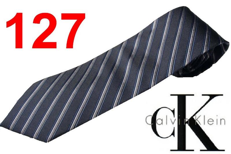 CK Calvin Klein 領帶 標準版 凱文克萊 銀色灰色細斜紋 父親節 情人節 聖誕節禮物 127【以靡正品】