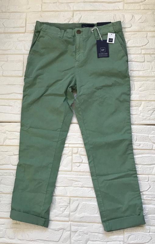 全新Gap 綠色女友褲、尺寸：2 【美國官網正品】