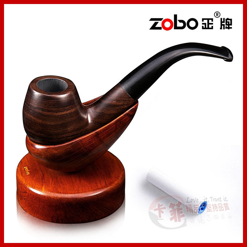 【促銷商品】半價 ZOBO正牌黑檀木煙斗 ZB-838~卡菲精品