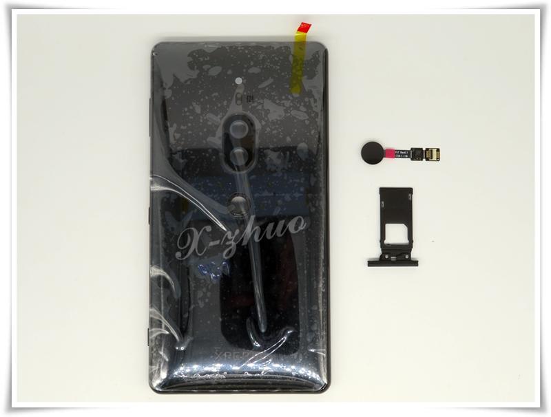 ★群卓★SONY Xperia XZ2 Premium H8166 中框後殼玻璃背蓋(含指紋+SIM&SD卡托) 黑
