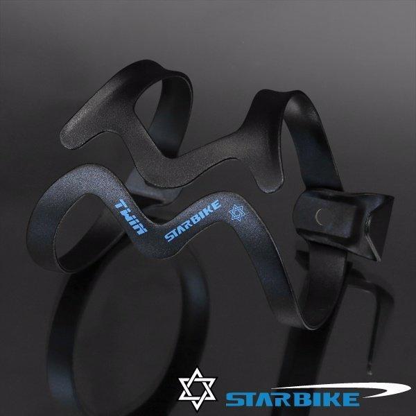 STARBIKE 時尚輕量 雙向設計 側開水壺架(黑)~雙向側開