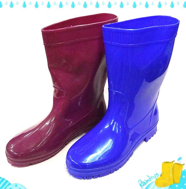 臺灣製造*松燕牌*女用雨鞋（暗紅／紫）［歡迎團體和批發，價格另議］