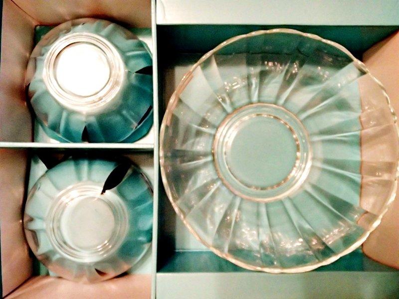 法國LUMINARC樂美雅涼夏玻璃碗五件組