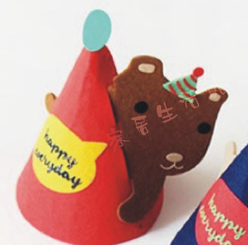 (現貨) 可愛兒童不織布生日派對帽 可愛動物慶生派對帽 生日派對佈置道具 卡通生日帽 寶寶周歲慶生 拍攝道具