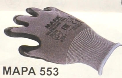【歐樂克修繕家】法國MAPA553 超薄型工作手套 沾膠手套 止滑手套 耐磨手套