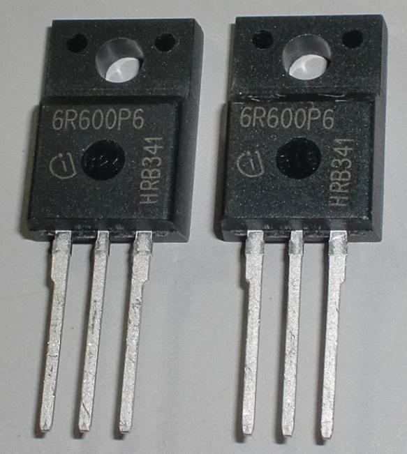 場效電晶體 (INFINEON IPA60R600P6 ) (N-CH) 600V 7.3A 0.6Ω, 6R600P6