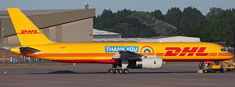 飛機殿》代購Jc Wings 1/200全金屬DHL Air B757-200(PCF) 