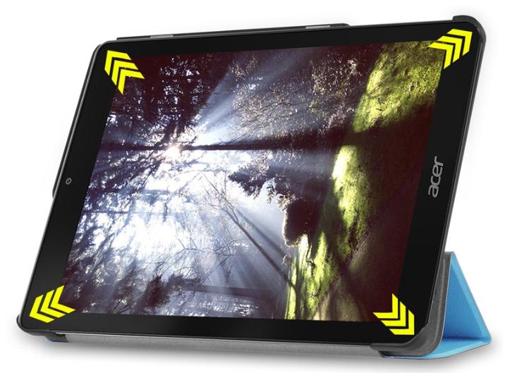 現貨 隱藏磁扣 高雄出貨 Acer Chromebook Tab 10 皮套 3折 超薄 質感好 防摔外殼 崁入式視野好