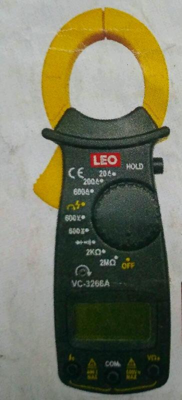 LEO  感應電壓  數字電錶 數位 鉤錶 勾表  附蜂鳴 有皮套收納包